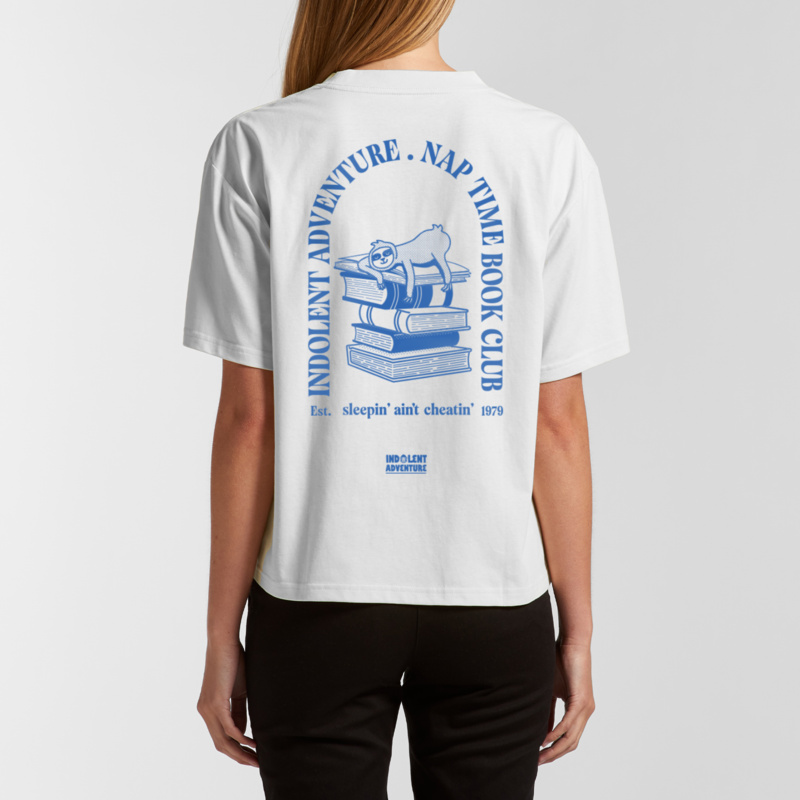 Nap Time Book Club - Womens Boxy Fit Tee Thumbnail